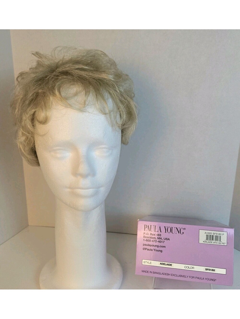 Paula Young Wig Adelaid SF5160 Short Blond WhisperLite Wig, New in box